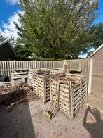 +- 6 kuub, Tuin en Terras, Haardhout, Minder dan 3 m³, Ophalen of Verzenden, Overige houtsoorten, Blokken