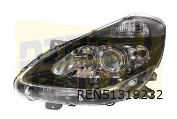 Renault Clio III (1/11-1/13) koplamp Rechts (zwart) (actieve beschikbaar voor biedingen