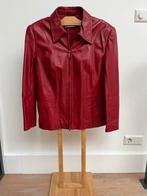 Gerry Weber Rood Leren Jasje Maat 44, Kleding | Dames, Jasjes, Kostuums en Pakken, Maat 42/44 (L), Ophalen of Verzenden, Jasje