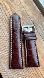 Horlogeband 28mm leer bruin Nieuw, Ophalen of Verzenden, Nieuw