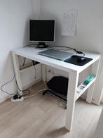 IKEA PÅHL Bureau, wit / Desk white, Ophalen, Zo goed als nieuw
