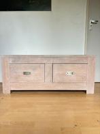 Tv kast, Ophalen, 100 tot 150 cm, Eikenhout, Zo goed als nieuw