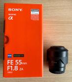 Sony Zeiss FE Sonnar T* 55mm f/1.8 ZA objectief met filter, Ophalen of Verzenden, Zo goed als nieuw