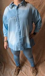Jeans Blouse met Studs - SALE, Ophalen of Verzenden, Gedragen, Maat 42/44 (L), Blauw