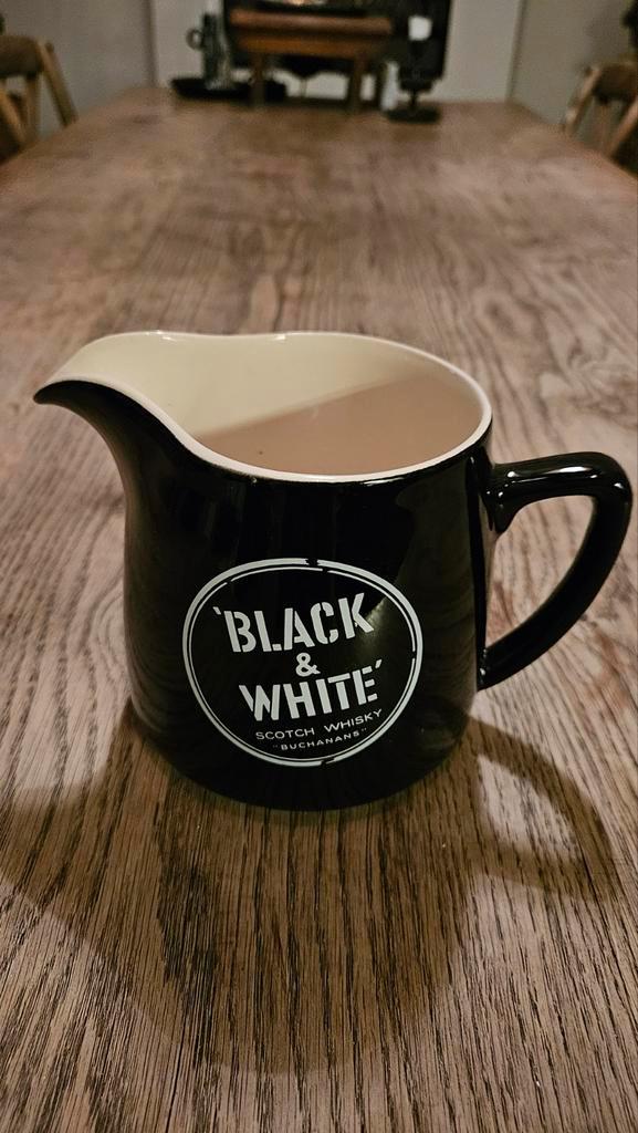 Black & White Whisky Kan - Buchanan's - Puntgaaf!, Huis en Inrichting, Keuken | Servies, Zo goed als nieuw, Overige typen, Overige stijlen