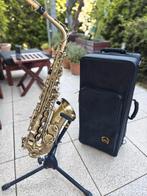 Chateau CAS50 antiquelook altsax, Selmer mondstuk, Ophalen of Verzenden, Nieuw, Alt, Met koffer