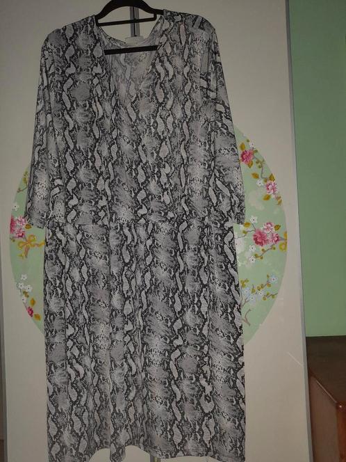 NIEUWE Jurk Tuniek Slangenprint Zwart Wit 54 56, Kleding | Dames, Grote Maten, Nieuw, Jurk, Zwart, Ophalen of Verzenden