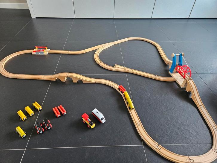 Houten trein, Kinderen en Baby's, Speelgoed | Thomas de Trein, Zo goed als nieuw, Ophalen