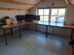 Groot degelijk hoekbureau / kantoormeubilair, Huis en Inrichting, Bureaus, Ophalen of Verzenden, Gebruikt, Bureau