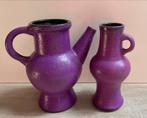 Vintage Marei Keramik Vaasjes Set - Jaren 70 Paars, Antiek en Kunst, Antiek | Vazen, Ophalen of Verzenden