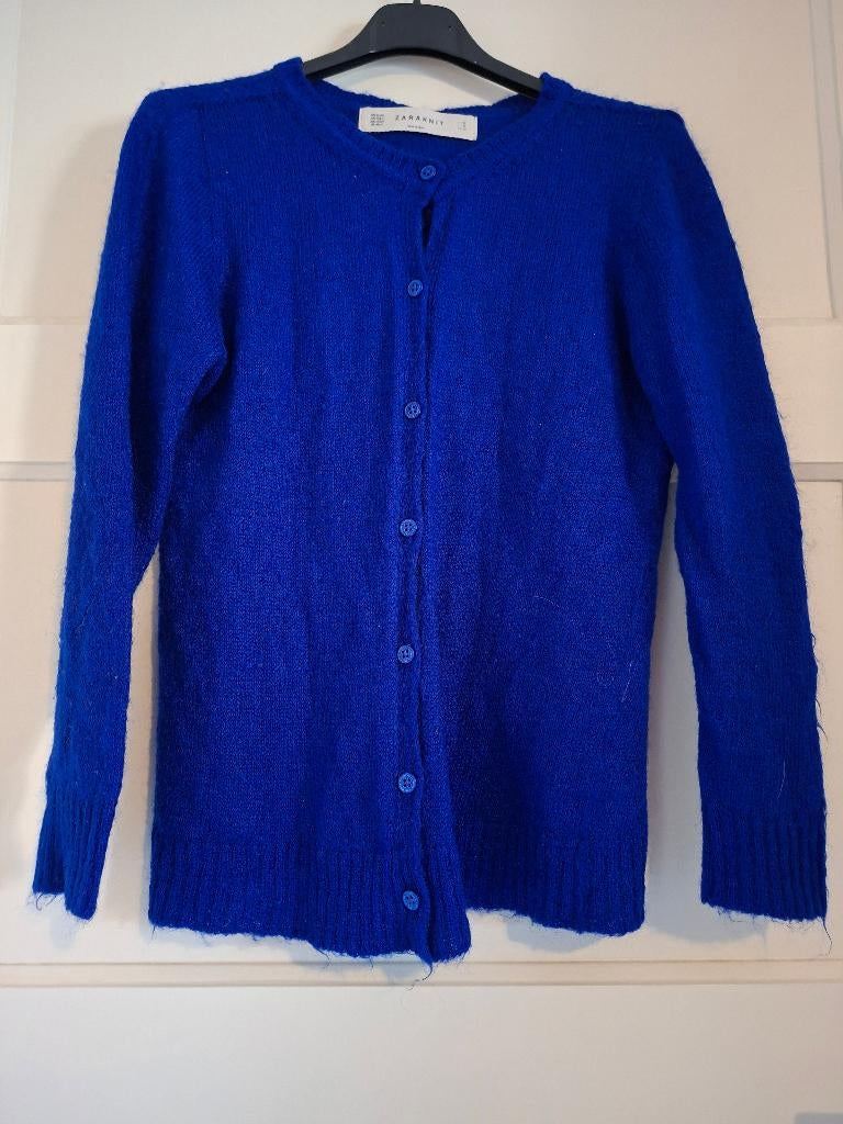 Zara Knit blauw vest maat M, Maat 38/40 (M), Anneonline, Steenbergen, Blauw
