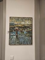 Schilderij van een rivierlandschap, Antiek en Kunst, Ophalen of Verzenden