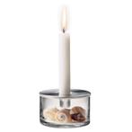 Qdo kandelaar voor kaars geschikt voor vulling 3 stuks samen, Overige materialen, Nieuw, Ophalen of Verzenden, Kandelaar