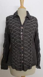 Mooie bruine blouse met details van Elisa Cavaletti! XL, Bruin, Zo goed als nieuw, Maat 46/48 (XL) of groter, Verzenden