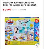 Play-Doh Kitchen Creations superkleurrijke caféspeelset, Kinderen en Baby's, Ophalen of Verzenden, Zo goed als nieuw