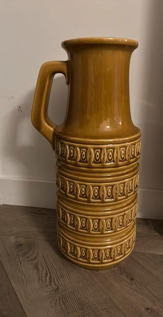 Vloervaas West germany stijl vintage vaas xl Oker, Ophalen of Verzenden