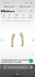 Gouden oorbellen 14k, Ophalen of Verzenden, Zo goed als nieuw, Goud