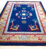 Chinees tapijt loper kleed wol vintage draakjes art deco