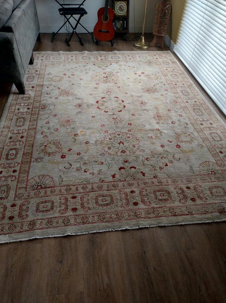 Perzisch Zijde/Wollen Tapijt, Huis en Inrichting, Stoffering | Tapijten en Kleden, Gebruikt, 200 cm of meer, 200 cm of meer, Rechthoekig