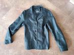 Zwart leren jasje/colbert,  maat 36-38,  made in Italy, Zwart, Ophalen of Verzenden, Spectra, Maat 36 (S)