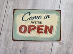 Come In We’re Open Bord, Doe-het-zelf en Verbouw, Metalen, Ophalen of Verzenden, IJzer