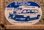 Vintage sticker Volkswagen Golf logo merk Rijschool Leeuw, Ophalen of Verzenden, Zo goed als nieuw