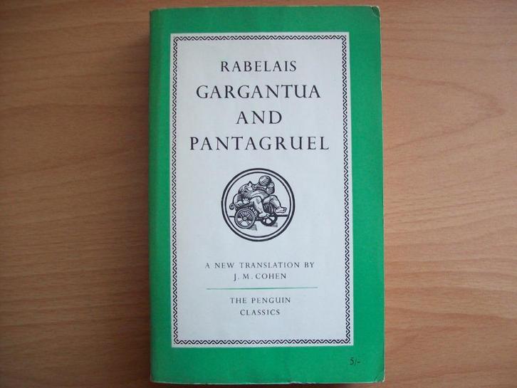 Rabelais - Gargantua and Pantagruel (Penguin Classics, 1955), Boeken, Literatuur, Gelezen, Europa overig, Ophalen of Verzenden
