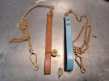 Vintage hondenriem, uniek fashion item! beschikbaar voor biedingen