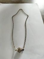 Antieke zilveren jasseron ketting met een bolsluiting, Sieraden, Tassen en Uiterlijk, Antieke sieraden, Ketting, Verzenden