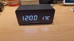 Houten digitale wekker met draadloos opladen, Ophalen of Verzenden, Zo goed als nieuw, Digitaal