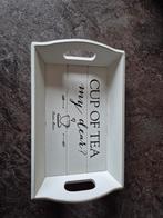 Riviera Maison Mini Dienblad - Cup of Tea, Ophalen of Verzenden, Zo goed als nieuw, Rechthoekig, Hout