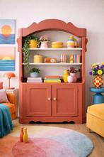 Unieke vintage woonkamerkast terracotta, Kast, 50 tot 70 cm, Ophalen of Verzenden, Info@josiefine.nl