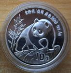 China, Panda 1990 - 1 Oz. puur zilver, Ophalen of Verzenden, Oost-Azië, Losse munt, Zilver