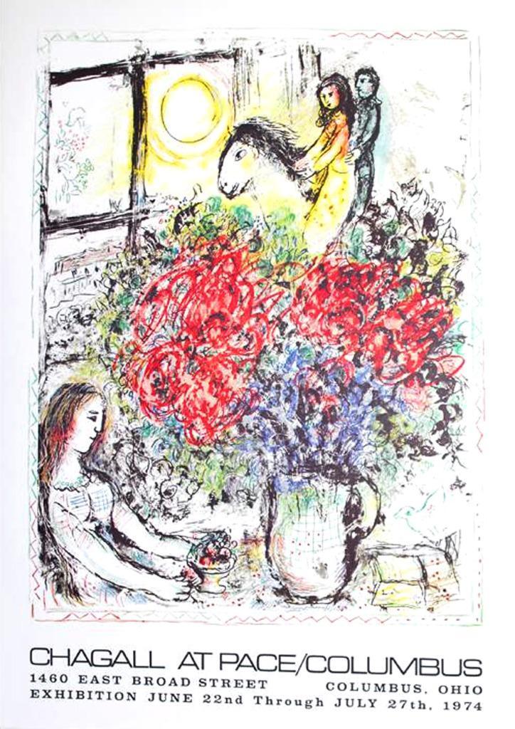 Marc Chagall # La Chevauchee //1974/ Orginele Lithografie, Antiek en Kunst, Kunst | Litho's en Zeefdrukken, Ophalen of Verzenden