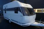 Nieuwe 4pers.Hobby met frans bed, treinzit, MTM 1350kg, Hobby, Bedrijf, Treinzit, Reservewiel