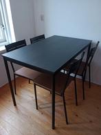 Eettafel met vier stoelen Ikea SANDSBERG, Ophalen, Gebruikt, Vier
