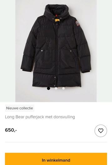 Parajumpers jas maat 140 Long Bear nieuwstaat beschikbaar voor biedingen