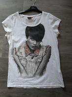 Shirt / top van Only - wit met zwart opdruk - maat L, Only, Wit, Maat 42/44 (L), Ophalen of Verzenden
