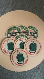 Acht oude Bierviltjes van Heineken thuis Tap., Viltje(s), Heineken, Ophalen of Verzenden, Zo goed als nieuw