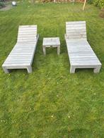 ROUGH-X ligbed set 3-delig, Ophalen, Teakhout, Verstelbaar