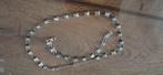 ketting en armband swarovski stenen, Ophalen of Verzenden, Zo goed als nieuw, Zilver, Zilver