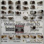 NIEUW:Melano Cateye Ringen+Hanger: Zilver+Verguld+balletjes, Verzenden, Nieuw, Dame, Goud
