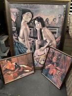 Schilderij drie Luik  Nico Vrielink, Antiek en Kunst, Kunst | Schilderijen | Klassiek, Ophalen