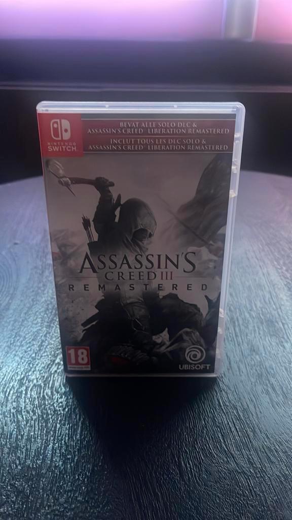 Assassin's Creed III Remastered, Spelcomputers en Games, Games | Nintendo Switch, Zo goed als nieuw, Avontuur en Actie, 1 speler