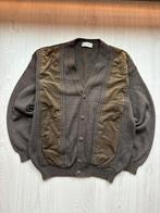 Vintage Gebreide Cardigan XL, Bruin, ., Maat 56/58 (XL), Ophalen of Verzenden