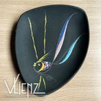 Vintage, Midcentury Keto Keramik wandbord schaal vis nr. 308, Ophalen of Verzenden, Huis en Inrichting