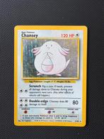 Chansey holo 3/102 pokemon base set, Ophalen of Verzenden, Zo goed als nieuw
