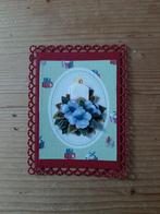 Stans kaart opleg met 3d plaatje kerst kaars, Ophalen of Verzenden, Nieuw, Kerst