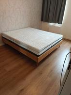 Houten bed met Emma matras en Emma topper, Huis en Inrichting, Slaapkamer | Matrassen en Bedbodems, Ophalen, Tweepersoons, Zo goed als nieuw
