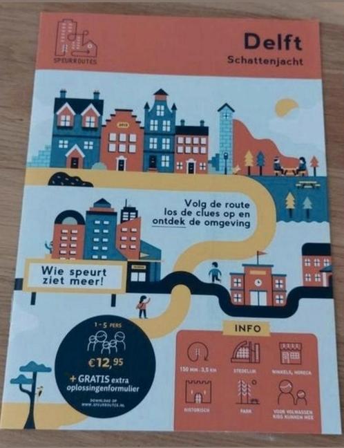 Speurtocht Delft, Hobby en Vrije tijd, Gezelschapsspellen | Overige, Zo goed als nieuw, Ophalen of Verzenden